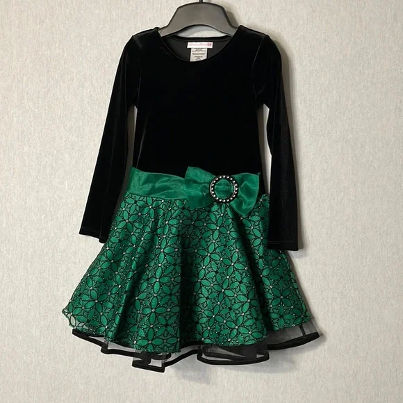 Bonnie Jean | Dresses | Bonnie Jean Sparkling Formal Dress Wbow | Poshmark